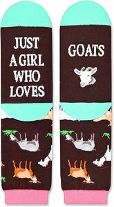 Sokken Geiten  "Just a girl who loves Goats"  m38-45 