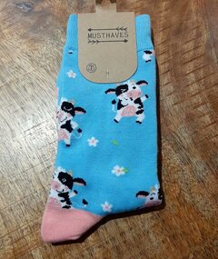 Sokken Koeien met bloemen 36-43