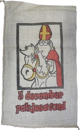 Sinterklaas cadeau zak Jute 