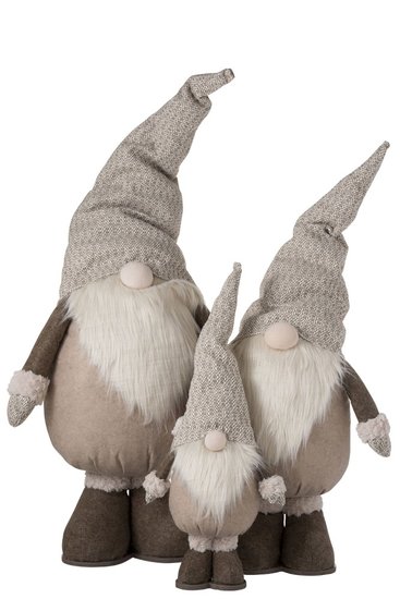 Kabouter Textiel Bruin Beige Small & Large J-LINE