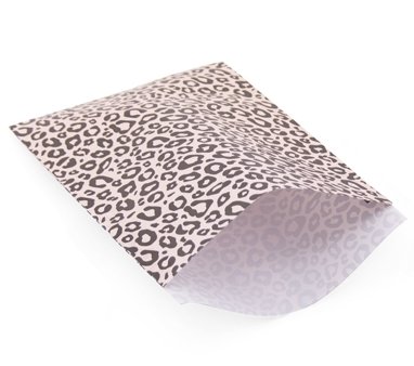 Cadeau-zakjes Luipaard print | set 4  23 x 31 cm brown