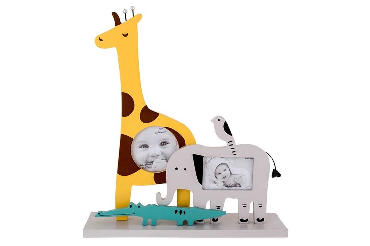 Fotolijst en decoratie Giraffe Geel