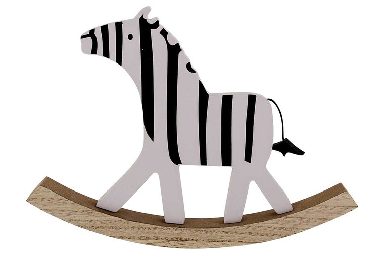Schommel decoratie Zebra-hout