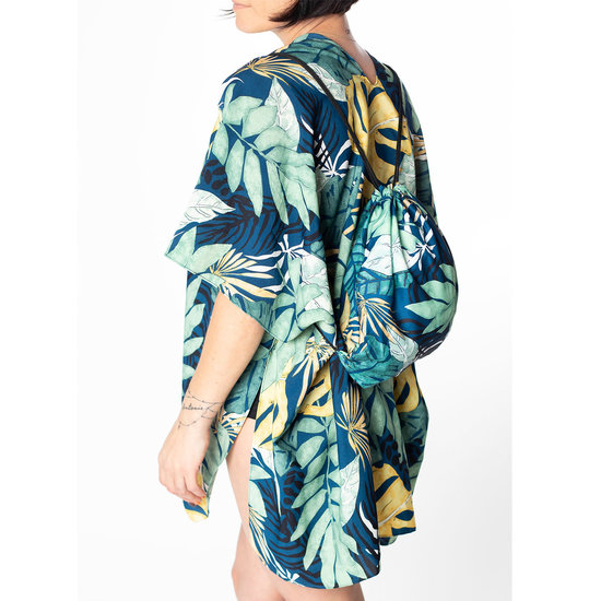 Tuniek groen print met tas Clayre & Eef