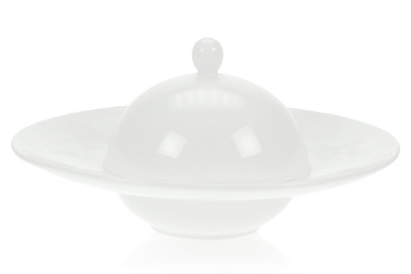 BORD MET KLOKDEKSEL 18 cm