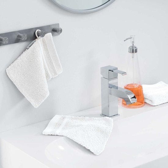 Washandje Set van 2 stuks wit