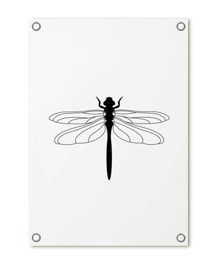 Tuinposter met Libelle ZOEDT