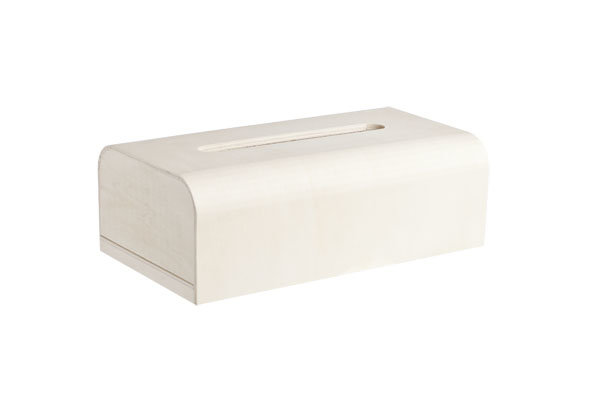 Zakdoek doos/Tissue box Wit glad