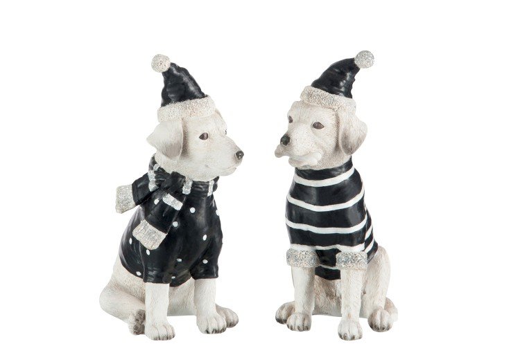 Honden set 2 stuks | ZwartWit | J-LINE