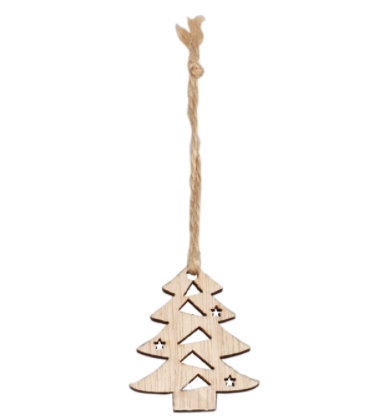 Kerstboom Hout set 2