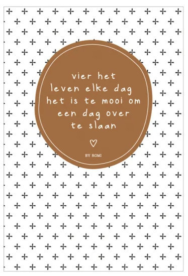 kaart / Vier het leven elke dag