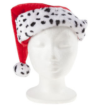 KERSTMUTS ROOD WIT/ZWART TEXTIEL