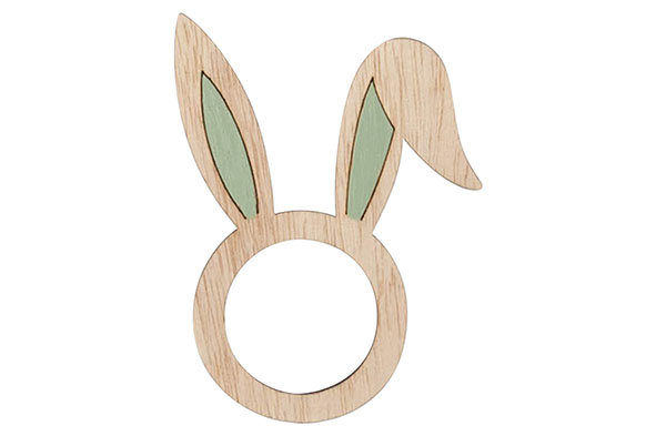 SERVETRING MINT NATUUR 7XH10CM HOUT