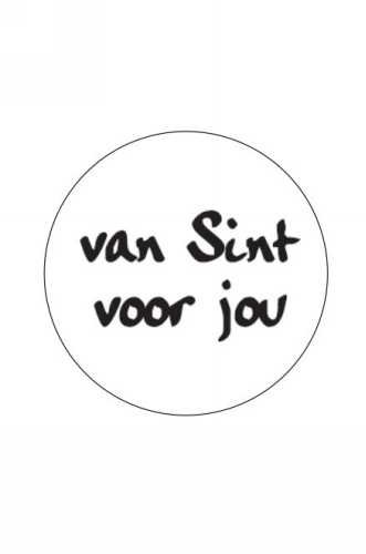 Cadeau sticker Van Sint voor jou 10 x