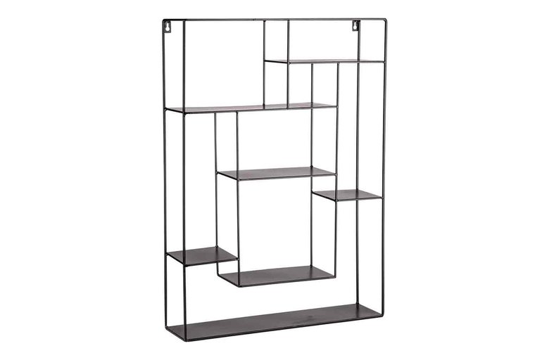 REK ZWART H69,5CM MEERDERE LAGEN
