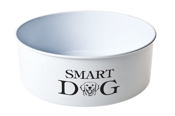 EET-DRINKBAK HOND WIT D22XH7.CM ''SMART DOG''