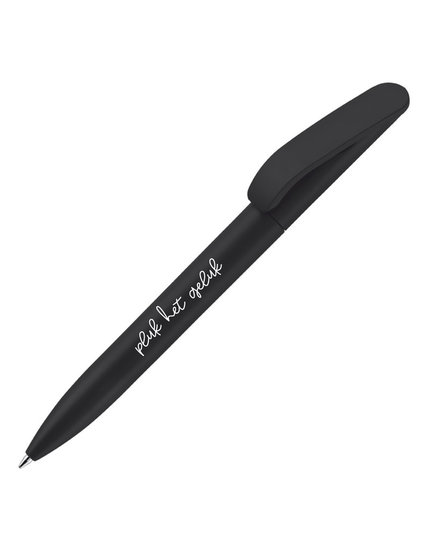 Zwarte pen met tekst 'Pluk het geluk'' Zoedt