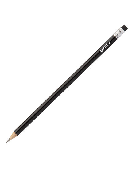 Zwart potlood met tekst 'Geniet' Zoedt