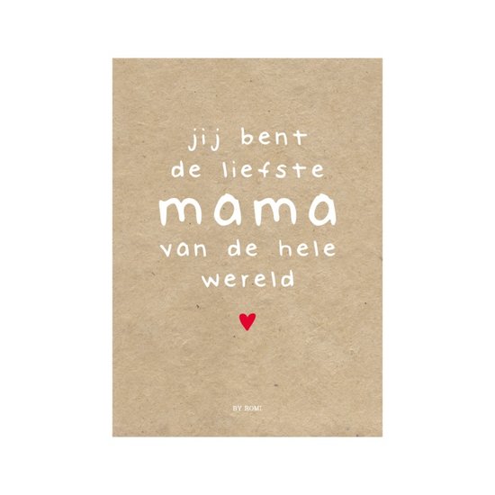 Moederdag / Kaart / Jij bent de liefste mama