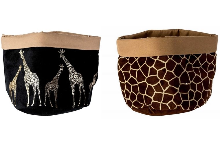 Mand ZAK GIRAFFE BRUIN/ZWART TEXTIEL SET 2