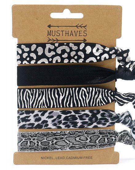 Haarelastiekjes Snake Animal Mix 5pcs