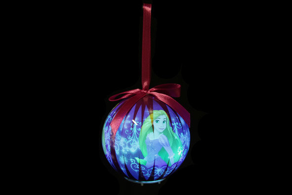 KERSTBAL PRINCESS KLEUR LED 7.5CM DISNEY 