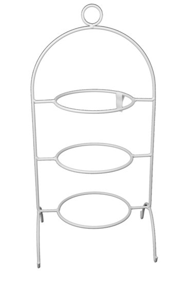 ETAGERE VOOR 3 BORDEN WIT