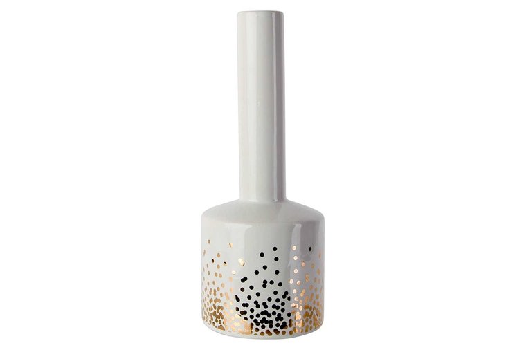 VAAS GOLD DOTS WIT L 25,3 cm