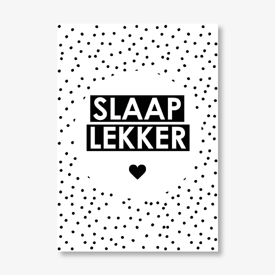 Kinderposter A4 - Slaap lekker