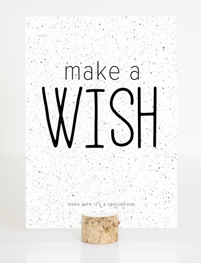 Kaart A6 - make a wish