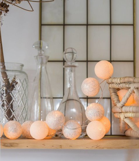 Cotton Ball Lights  ZILVER 35
