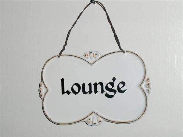 Tekstbord Lounge