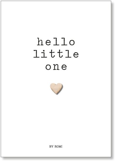 Baby / Kaart / Hello little one / Hartje