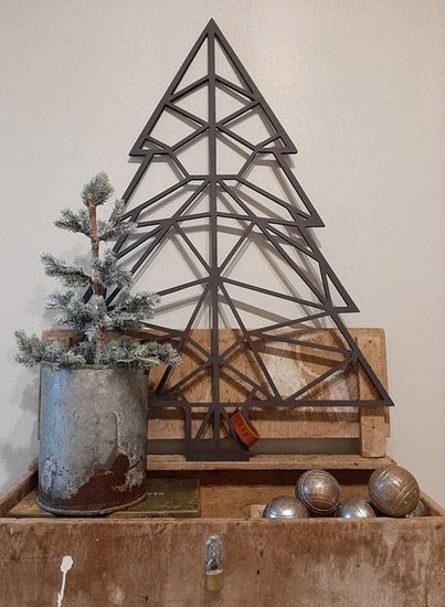 Kerstboom hout H90 cm