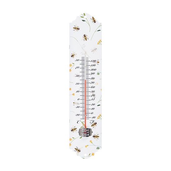 Esschert Design Thermometer met bijenprint 30cm