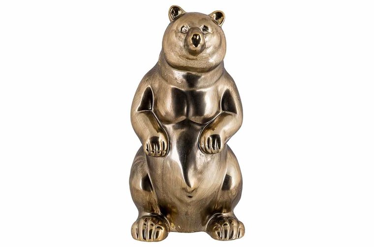 BEER PEARL GOUD 10,7X10XH20CM AARDEWERK