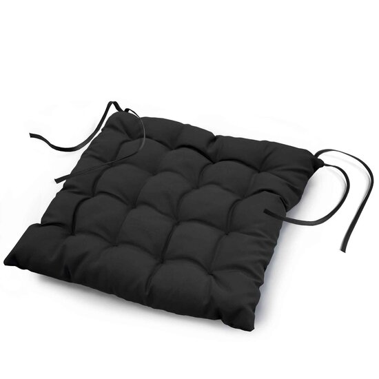 (Tuin)Stoelkussens Zwart set 4