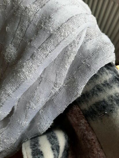 Sjaal Wit met zilverdraad