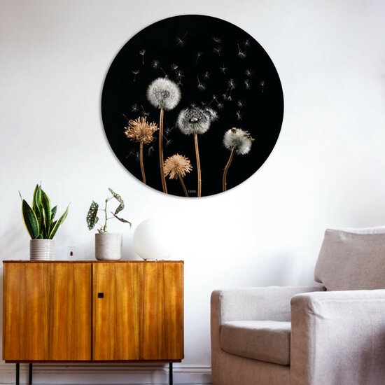 Muur tuincirkel Paardenbloemen in/out 50 cm
