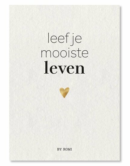 GRATIS BIJ EEN BESTELLING VANAF €30,00!/kaart Leef je mooiste leven