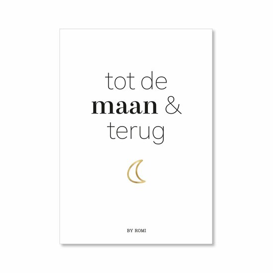 kaart / Tot de maan & terug