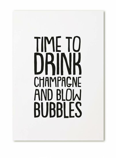 Kaart  | Time to drink champagne/new