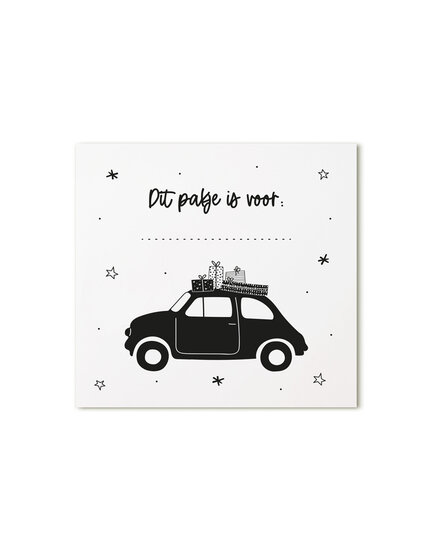 Cadeaukaartje vogeltjes 'Dit pakje is voor...'