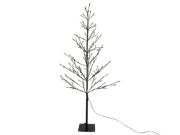 Lichtjesboom zwart 120cm /120 warm LED