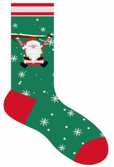 Sokken Santa Groen 38-45