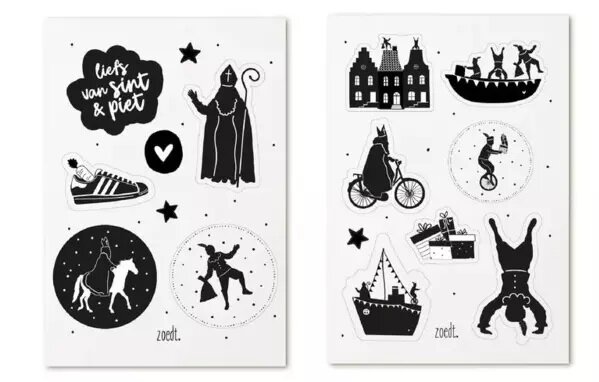 Sinterklaas cadeau stickers Liefs 13 stuks Zoedt