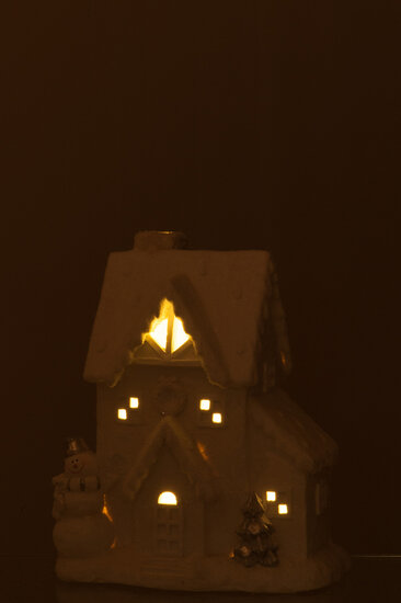Huis Kerst/ Winter Led Wit Large J-LINE