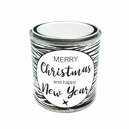 Kado blik - Merry Christmas and happy New Year 250ml.