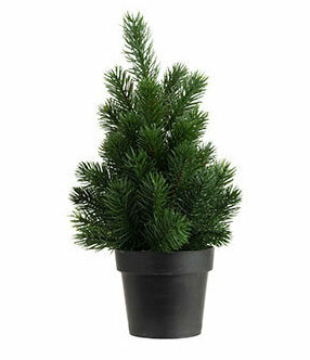 KERSTBOOM MINI GROEN 19X19XH30CM KUNSTSTOF