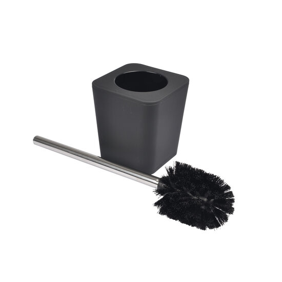 Toiletborstel in kunststof houder zwart